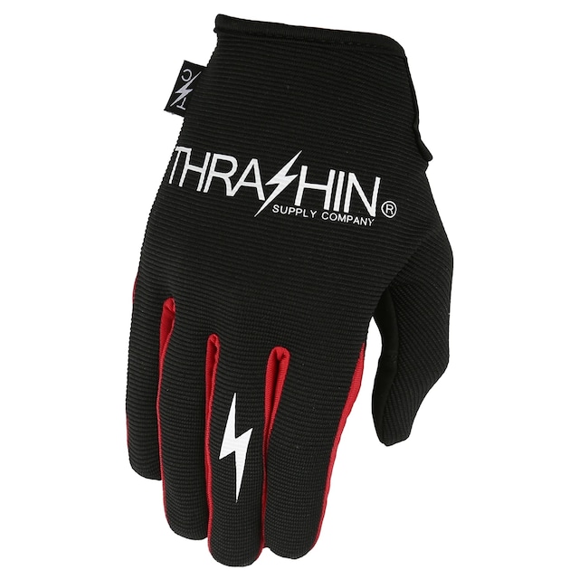 Thrashin Supply Company（スラッシンサプライカンパニー）/ Stealth Glove Black/Red|ブラインドタイガー | Blindtiger | ハーレーパーツ&アパレル