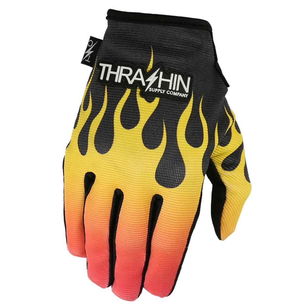 Thrashin Supply Company（スラッシンサプライカンパニー）/ Stealth Glove – Flame|ブラインドタイガー | Blindtiger | ハーレーパーツ&アパレル